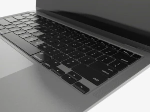 Laptop mockup 03 closed 3D Model