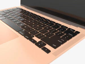 Laptop mockup 04 closed 3D Model