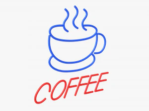 Znak neonowy LED 01 Model 3D