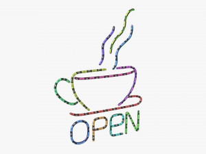Led neon light sign 02 3Dモデル