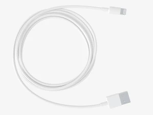 Lightning to USB cable white 3D Model