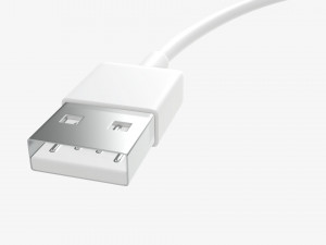 Lightning to USB cable white Modelo 3D