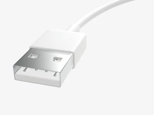 Lightning to USB cable white 3D Model