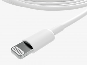 Lightning to USB cable white Modelo 3D