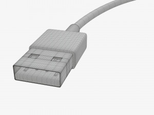 Lightning to USB cable white Modelo 3D