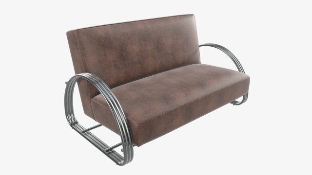 Loveseat sofa Modelo 3D .c4d .max .obj .3ds .fbx .stl .blend 
