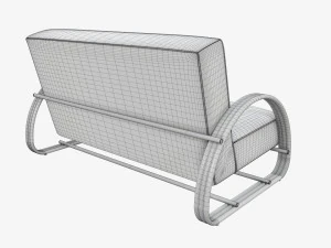 Loveseat sofa 3D Model