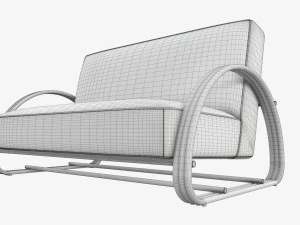 Loveseat sofa 3D Model