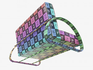 Loveseat sofa Modelo 3D