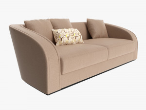 Loveseat sofa 02 3D Model