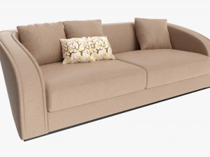 Loveseat sofa 02 3D Model