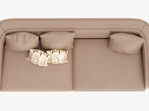 Loveseat sofa 02 3D Модель