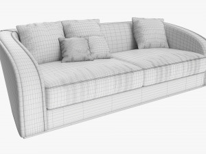 Loveseat sofa 02 3D Модель