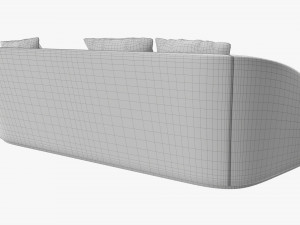 Loveseat sofa 02 3D Модель
