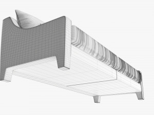 Loveseat sofa 03 Modelo 3D