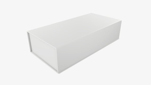 Magnetic paper gift box 01 3D Model .c4d .max .obj .3ds .fbx .stl .blend 