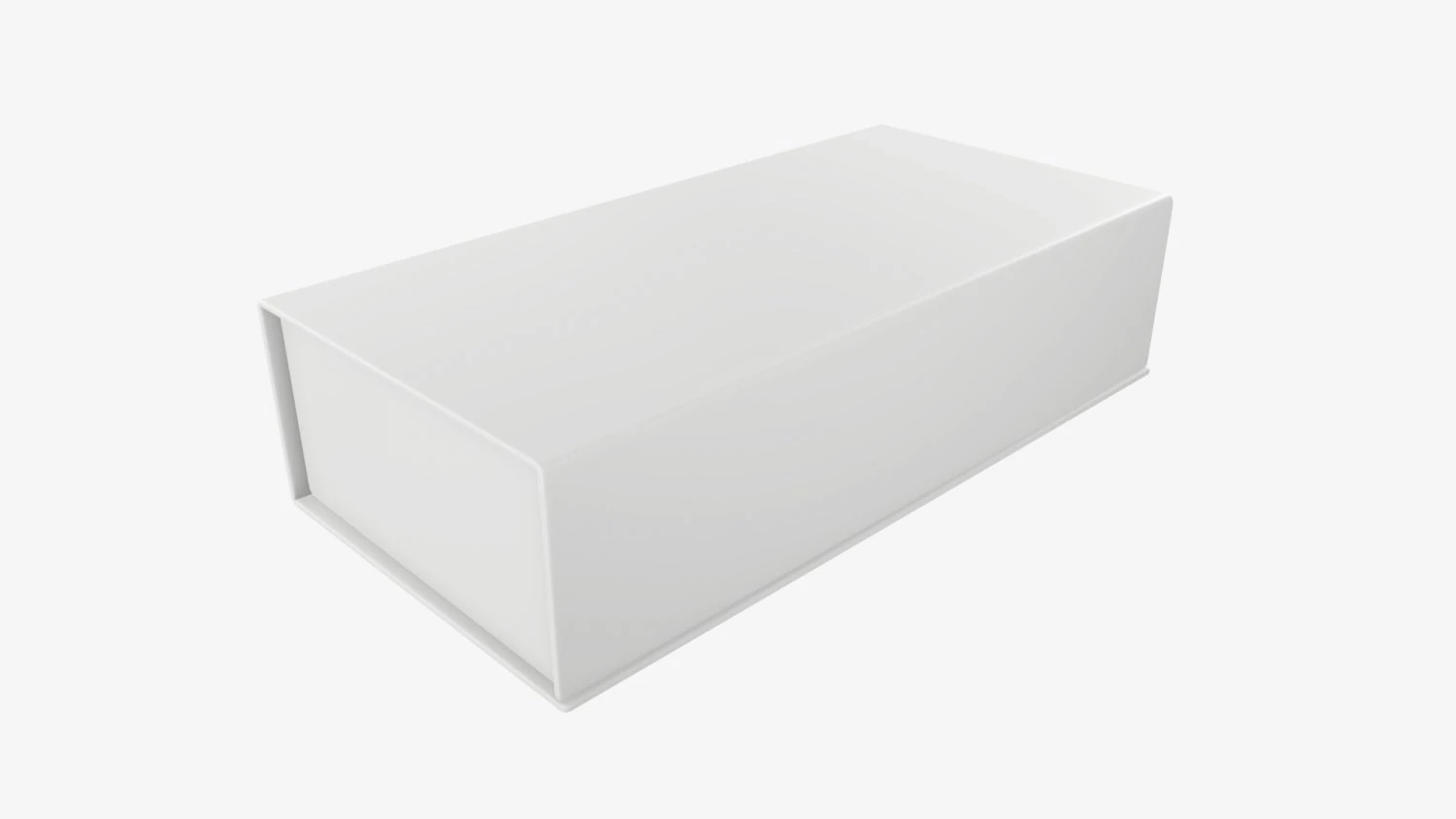 Magnetic paper gift box 01 3D Model .c4d .max .obj .3ds .fbx .stl .blend