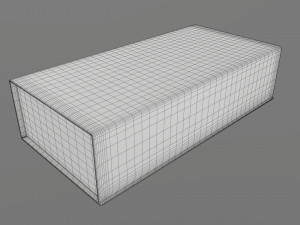 Magnetic paper gift box 01 3D Model
