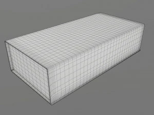 Magnetic paper gift box 01 3D Model