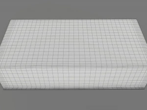 Magnetic paper gift box 01 3D Model