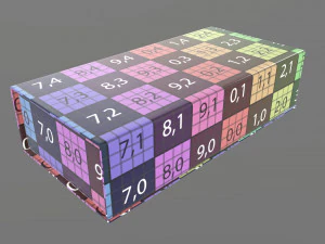 Magnetic paper gift box 01 3D Model