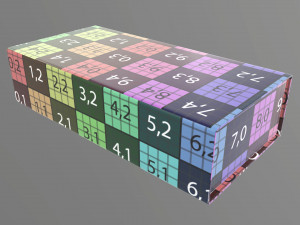 Magnetic paper gift box 01 3D Model