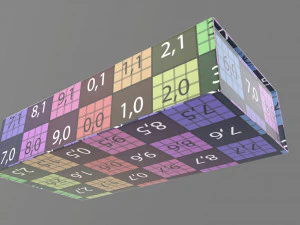 Magnetic paper gift box 01 3D Model