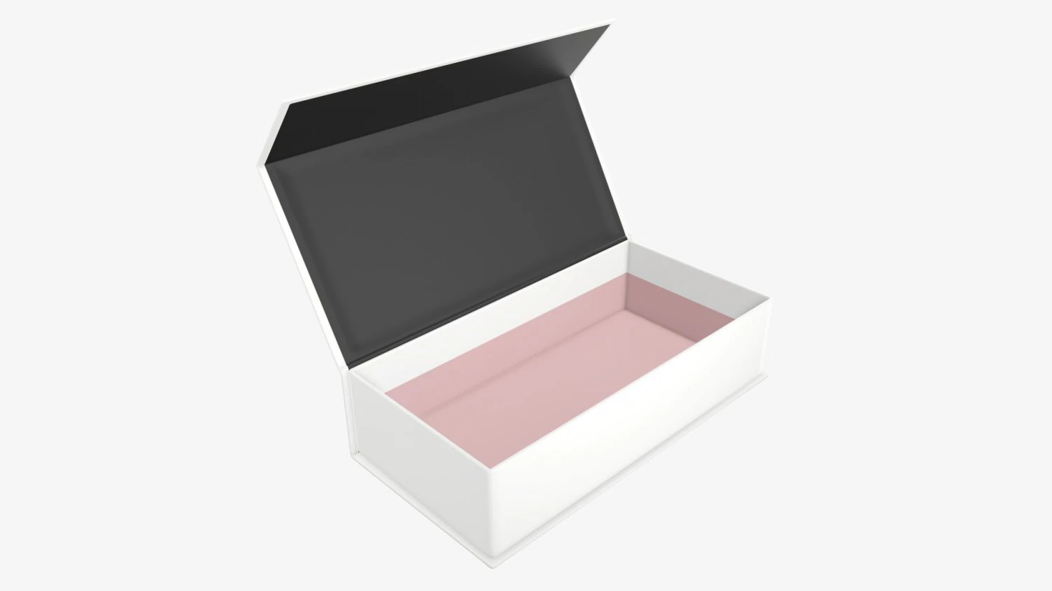 Magnetic paper gift box 01 open 3D Model .c4d .max .obj .3ds .fbx .stl .blend 