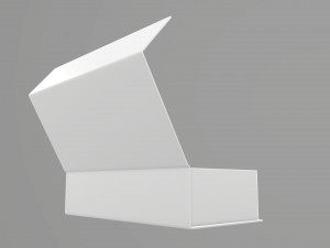 Magnetic paper gift box 01 open 3D Model