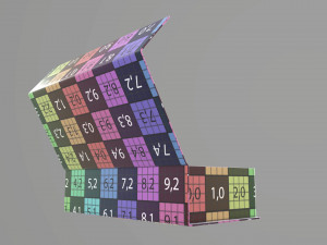 Magnetic paper gift box 01 open 3D Model
