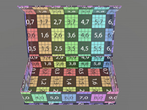 Magnetic paper gift box 01 open 3D Model