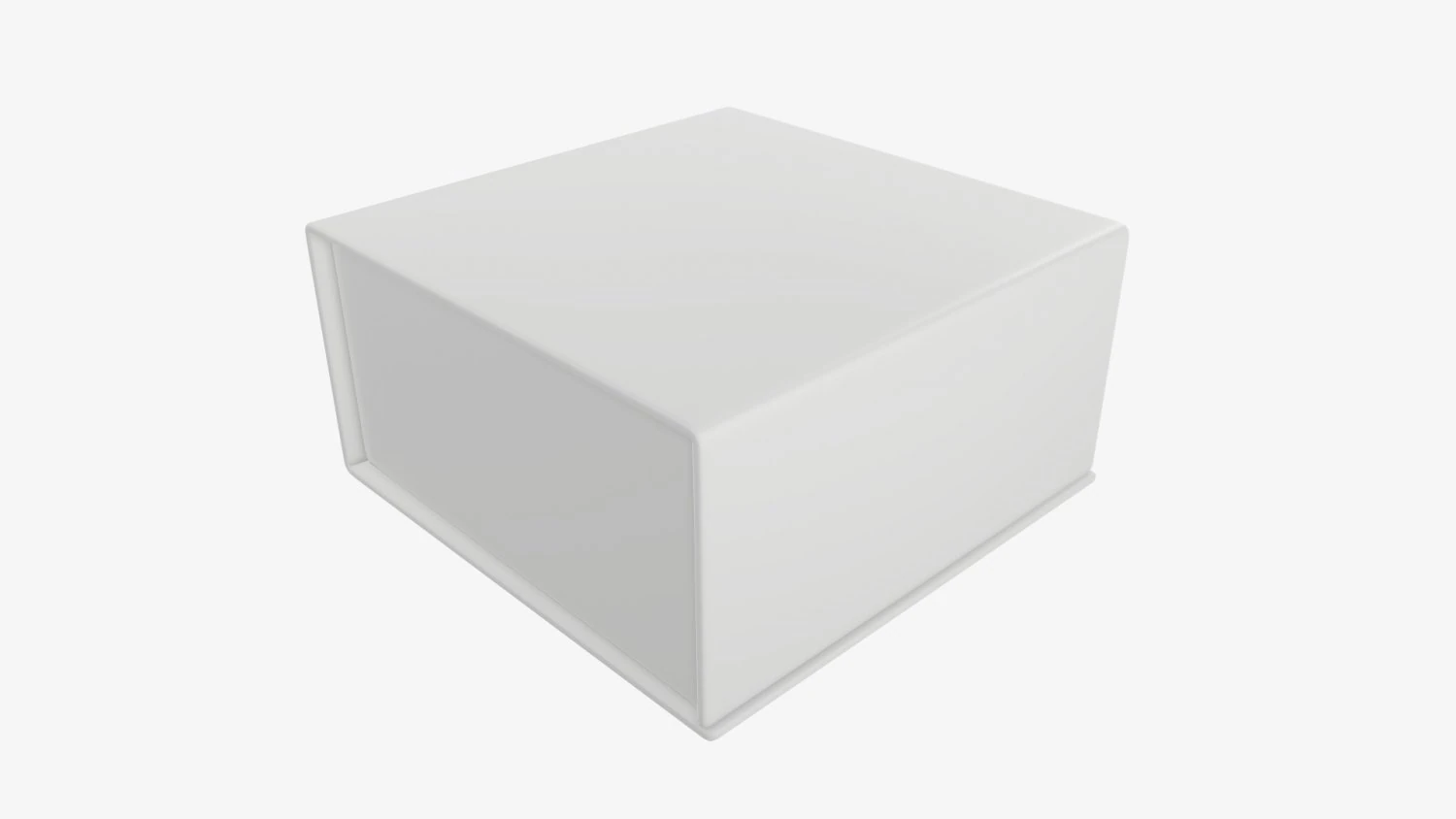 Magnetic paper gift box 02 3D Model .c4d .max .obj .3ds .fbx .stl .blend