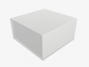 Magnetic paper gift box 02 3D Model