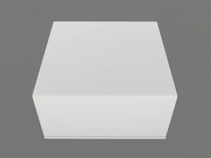 Magnetic paper gift box 02 3D Model