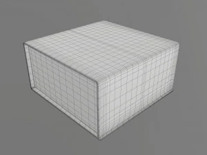 Magnetic paper gift box 02 3D Model