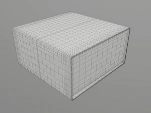 Magnetic paper gift box 02 3D Model