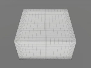 Magnetic paper gift box 02 3D Model