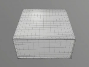 Magnetic paper gift box 02 3D Model