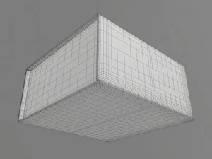 Magnetic paper gift box 02 3D Model