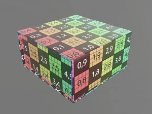 Magnetic paper gift box 02 3D Model