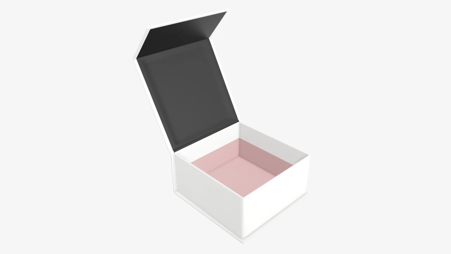 Magnetic paper gift box 02 open 3D Model .c4d .max .obj .3ds .fbx .stl .blend 