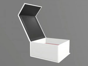 Magnetic paper gift box 02 open 3D Model