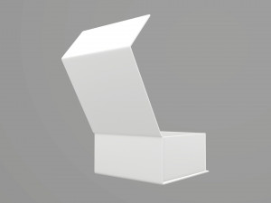 Magnetic paper gift box 02 open 3D Model