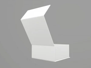 Magnetic paper gift box 02 open 3D Model