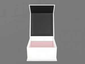 Magnetic paper gift box 02 open 3D Model