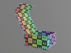Magnetic paper gift box 02 open 3D Model