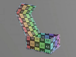Magnetic paper gift box 02 open 3D Model