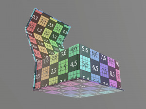 Magnetic paper gift box 02 open 3D Model