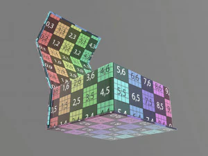 Magnetic paper gift box 02 open 3D Model