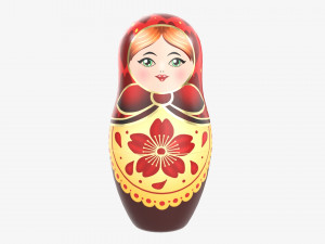 Matryoshka nesting doll 01 Modelo 3D